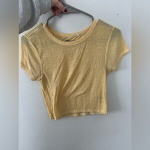 Yellow tee
